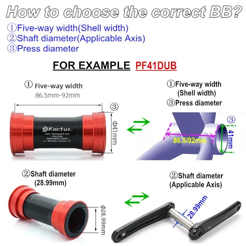 Roulement en céramique pour support inférieur BB86 BB92 PF41DUB, adapté au pédalier SRAM DUB, diamèt