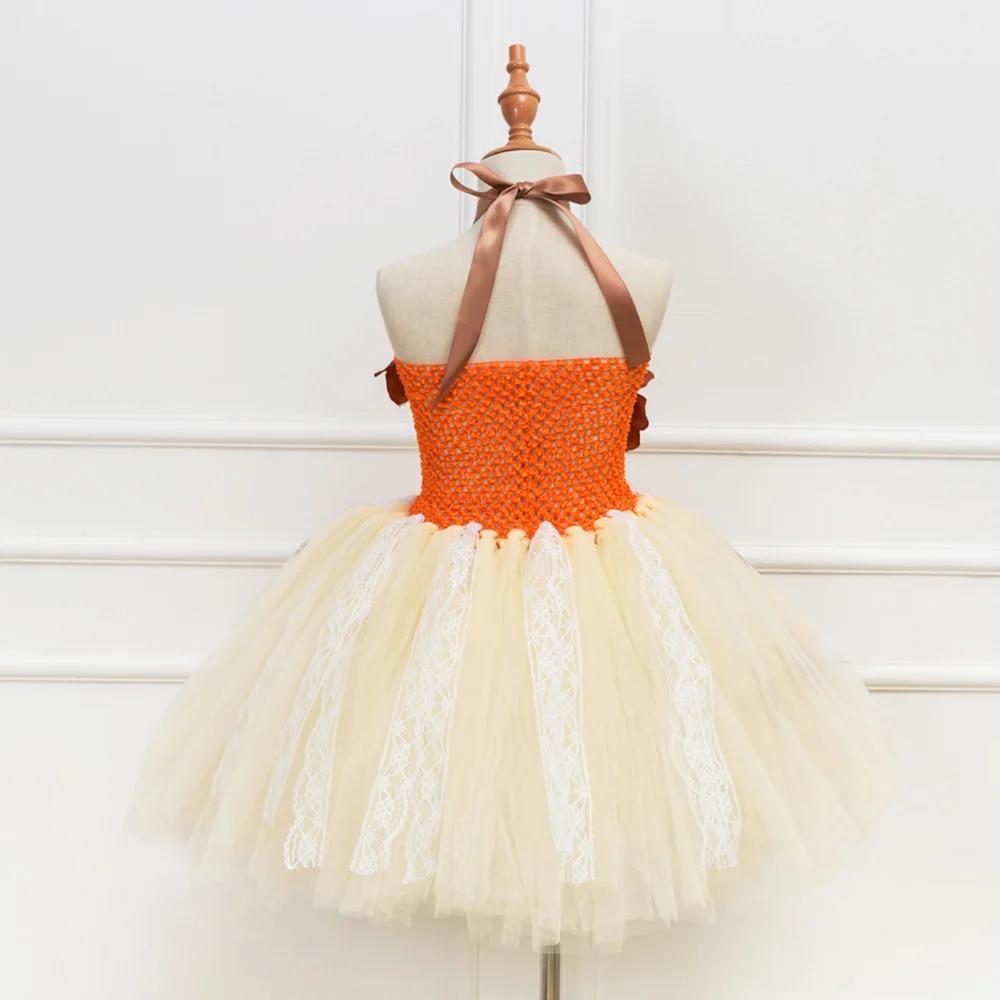 Robe princesse Moana pour filles, vêtements d'halloween, thème fête d'anniversaire, Tutu en Tulle, t