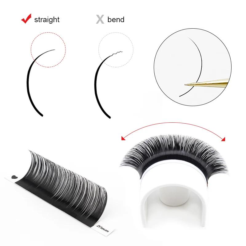 Winky Beauty Extension de cils individuelle B/C/CC/D/DD Faux vison Cilias Extension de cils doux 3D
