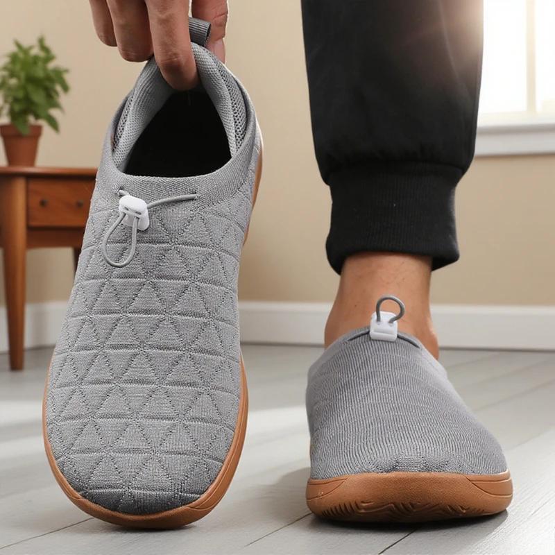 Nouveaux hommes pieds nus chaussures large orteil boîte minimaliste anti-dérapant chaussures de marc