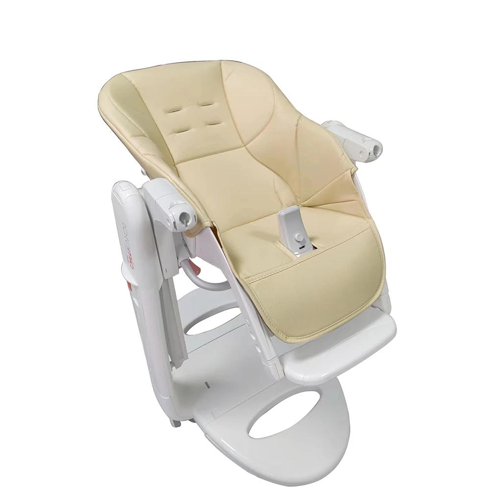 Juste en cuir PU pour chaise haute de bébé, coussin de siège pour chevilles, chaise haute de la séri