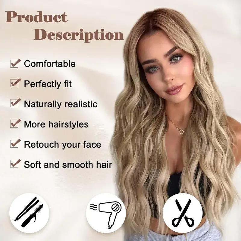 Cosplay Blonde femmes perruques Ombre Blonde perruque bouclée en liquidation sans colle rose noir vi
