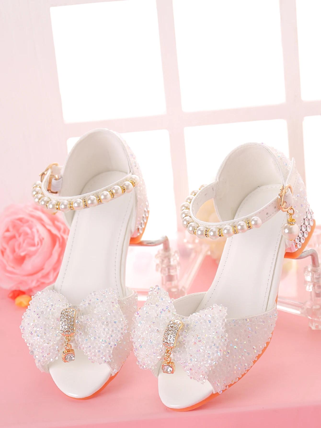 Sandales habillées pour filles pour occasions formelles, talons hauts pour enfants pour/modèles de p