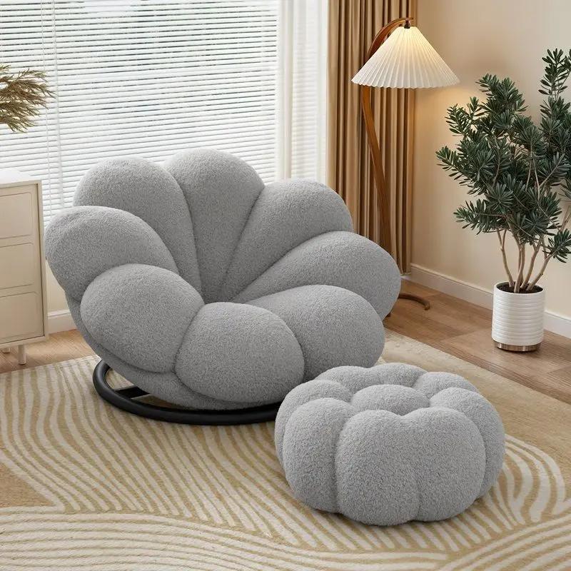 Fleurs, pétales, paresseux, canapé, balcon, vent crème, chambre à coucher, balcon, canapé, chaise ro