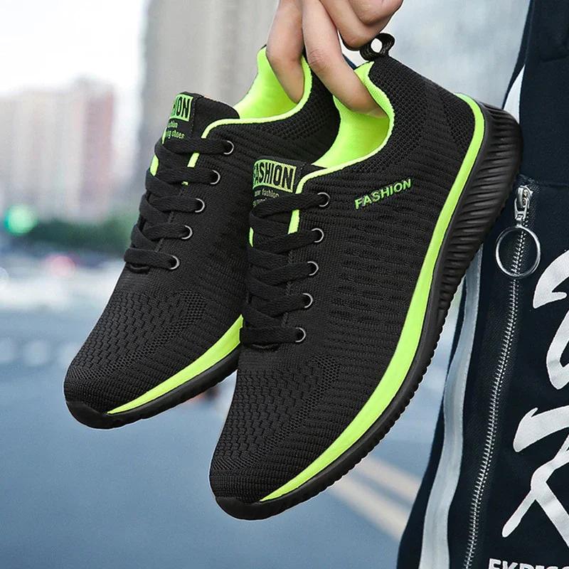 Baskets respirantes en tricot pour hommes et femmes, chaussures de sport, course à pied, marche, déc