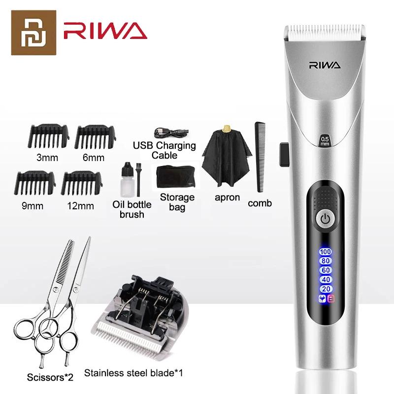 Youpin RIWA Tondeuse Cheveux Professionnelle Homme Electrique écran LED Tendeuse a Cheveux Professio