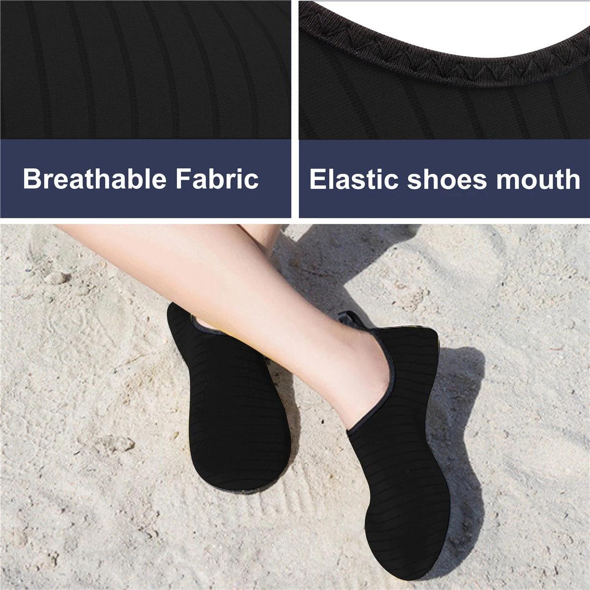 Hommes femmes Sports nautiques pieds nus Aqua chaussures unisexe natation en plein air chaussures de