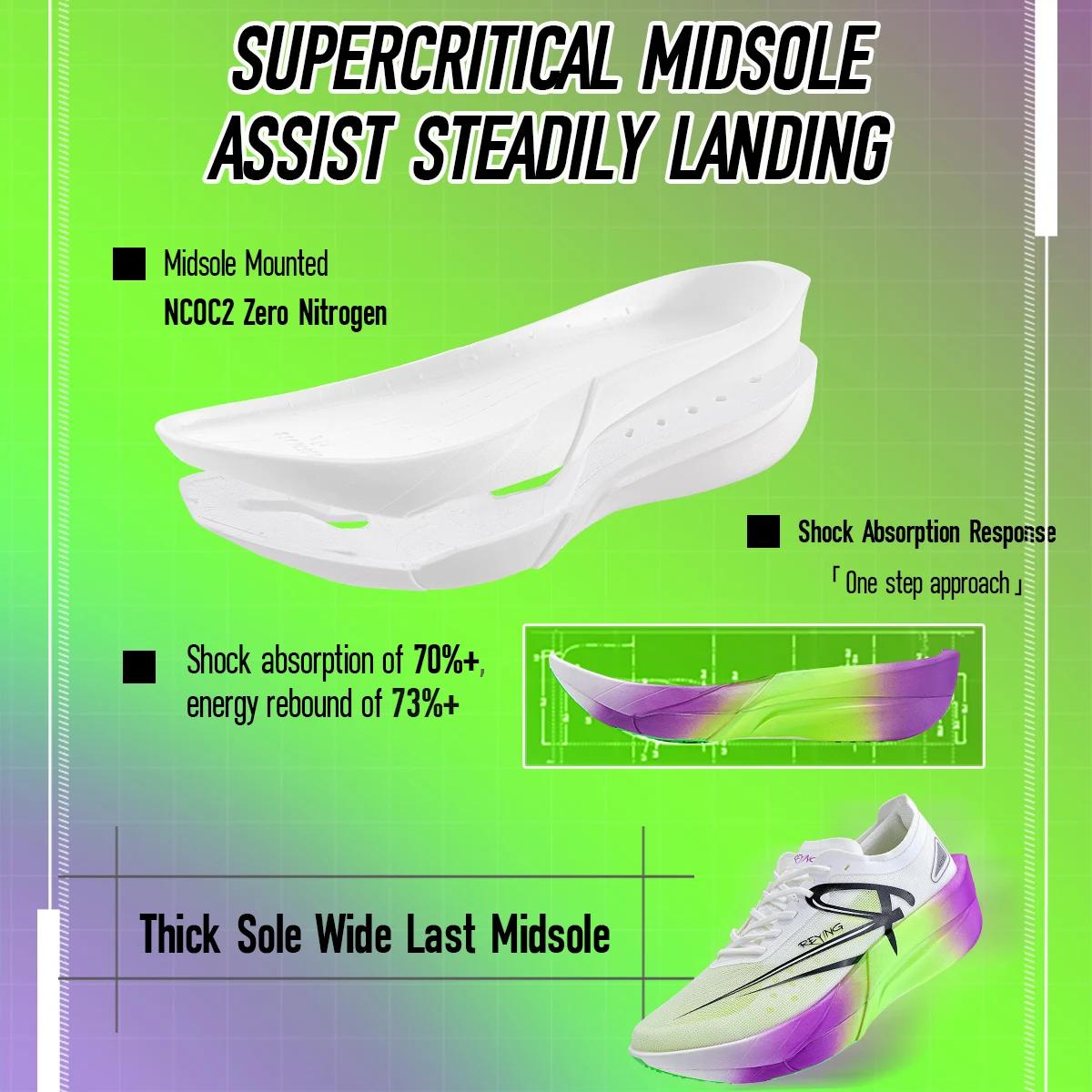 2025 nouvelles chaussures de course en Nylon avec plaque de carbone pleine paume Double couche Doubl