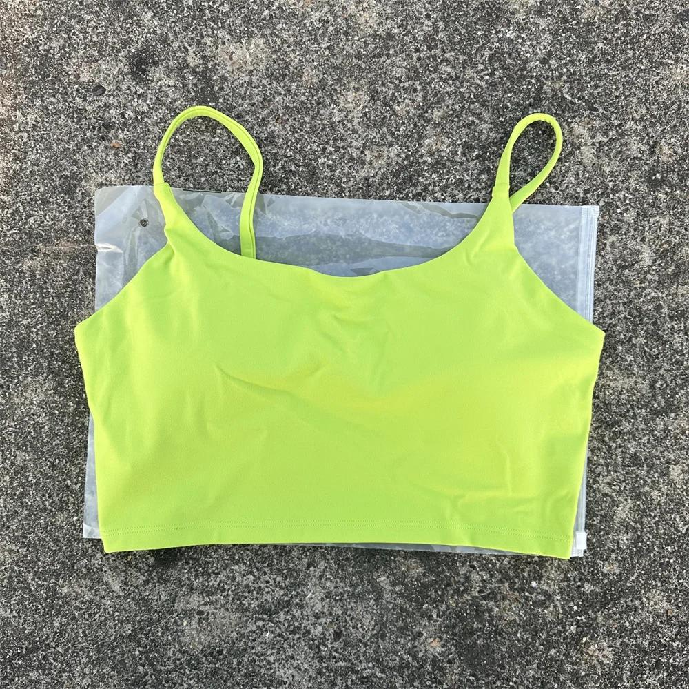 Soutien-gorge de sport pour femmes, couleur unie, Fitness, haut de gymnastique, Yoga, triangle, dos