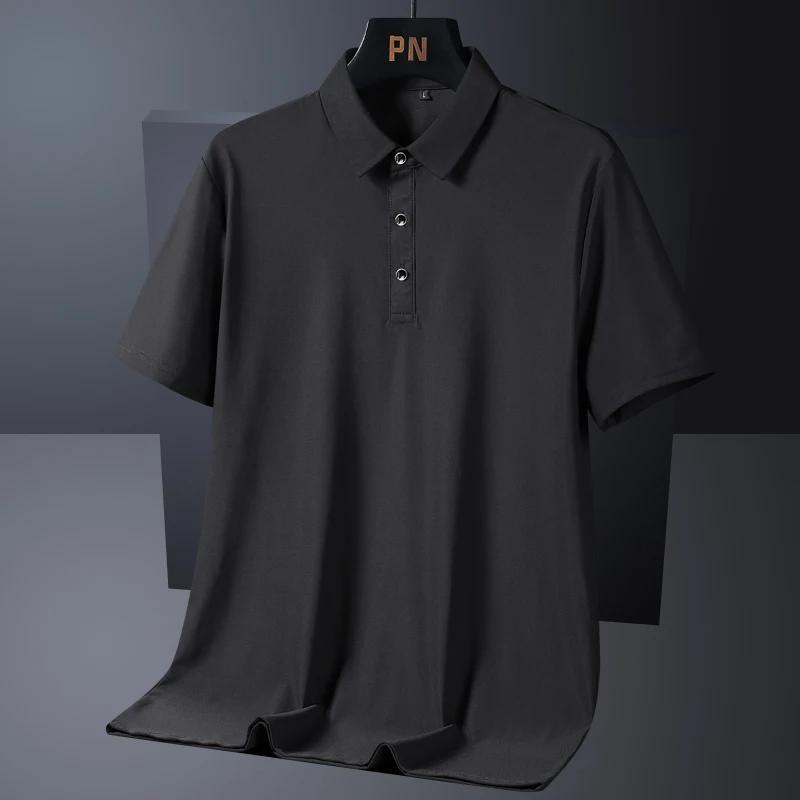 Été grande taille 7xl 8xl 9xl Polo hommes séchage rapide glace soie respirant Polo hommes surdimensi