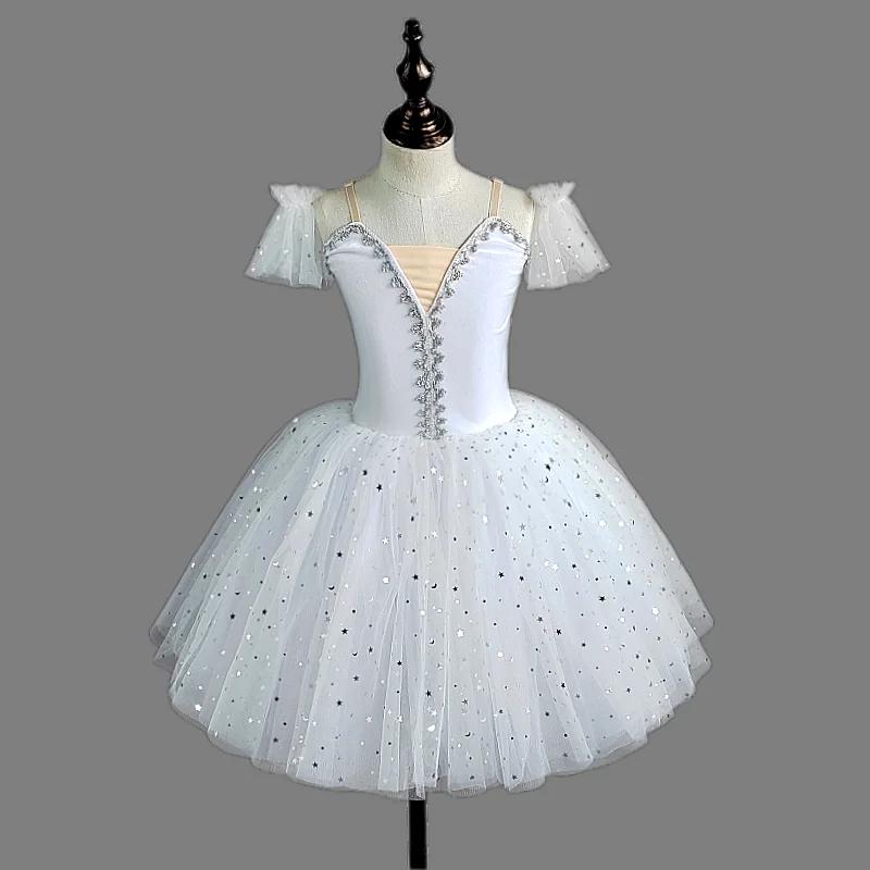 Jupe de ballet pour enfants, jupe de danse pour filles, robe à paillettes, jupe de danse pour enfant