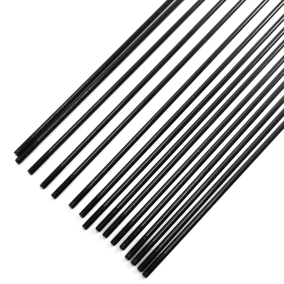 SAPIM-Rayons de vélo en forme de J avec capuchon en cuivre, rayons de vélo, rayons de vélo noirs, ra