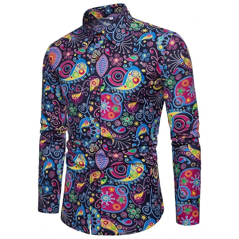 Chemise d'athlétisme à manches longues pour hommes, impression 3D, graphique d'art abstrait, mode, c
