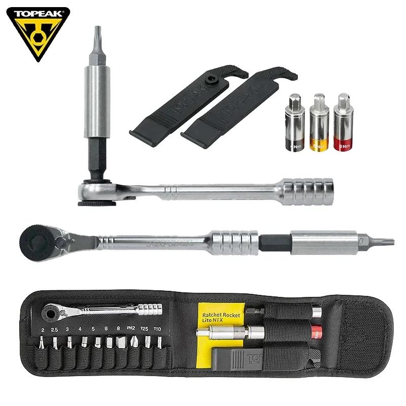 Outils de réparation de vélo Topeak, ensemble d'outils portables pour vélo de montagne et de route,