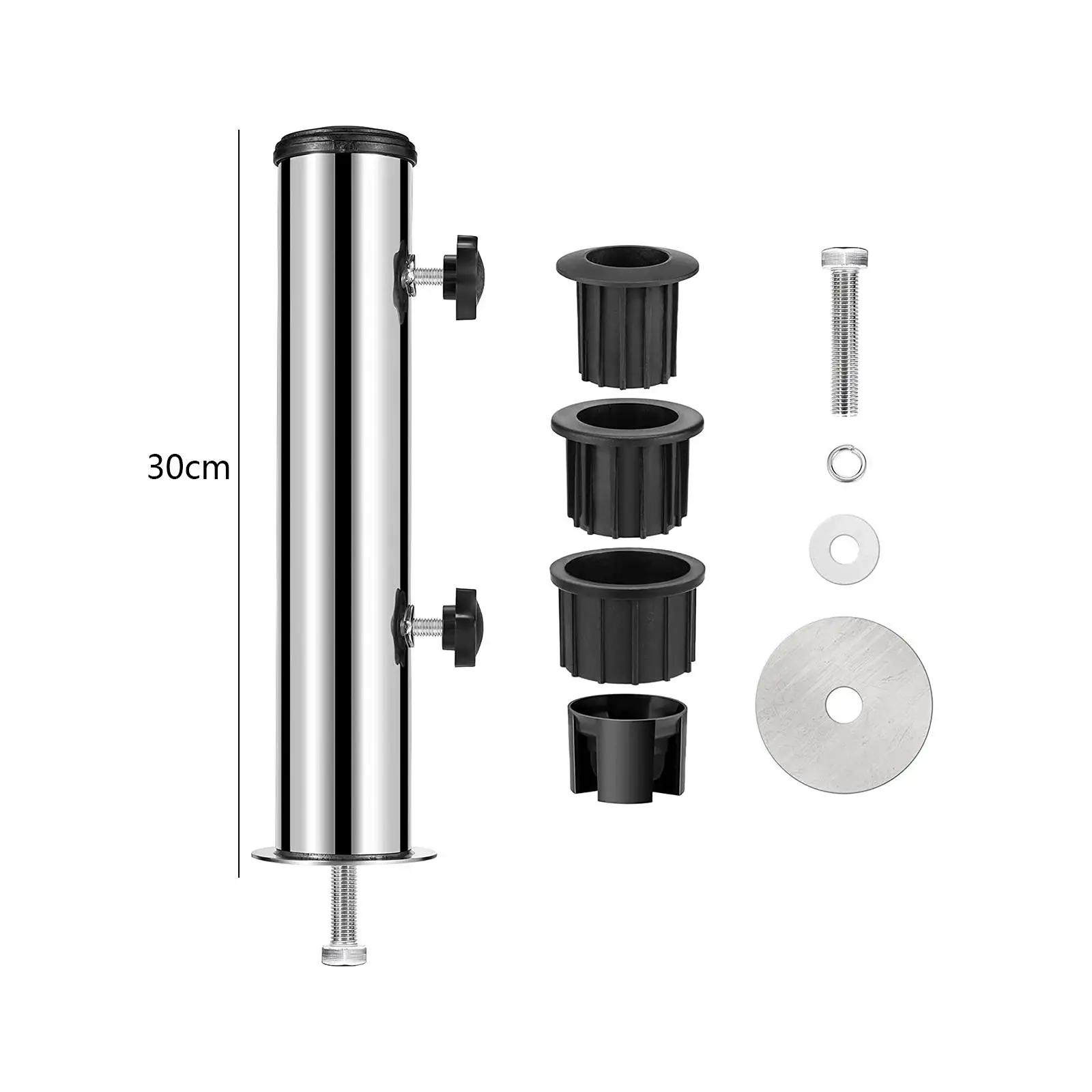 Support de base de parasol en acier robuste avec pince de fixation de rechange pour quais, pelouses,