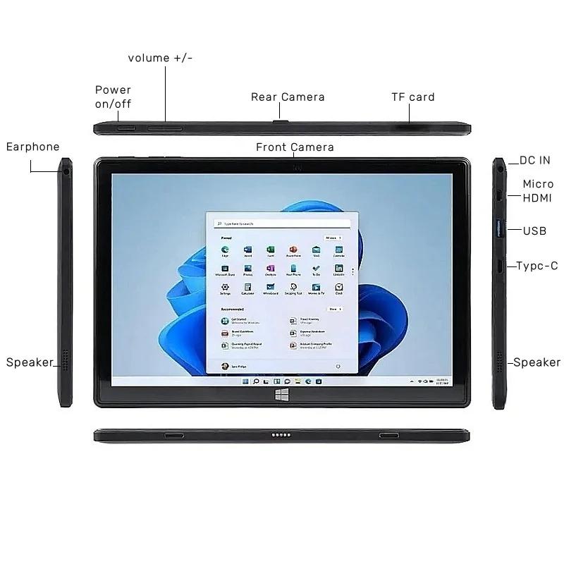 Tablette AR40 4 Go de RAM, 64 Go de ROM, 10,1 pouces, Intel Atom N3350 64 bits, Windows 11, 5000 mAh