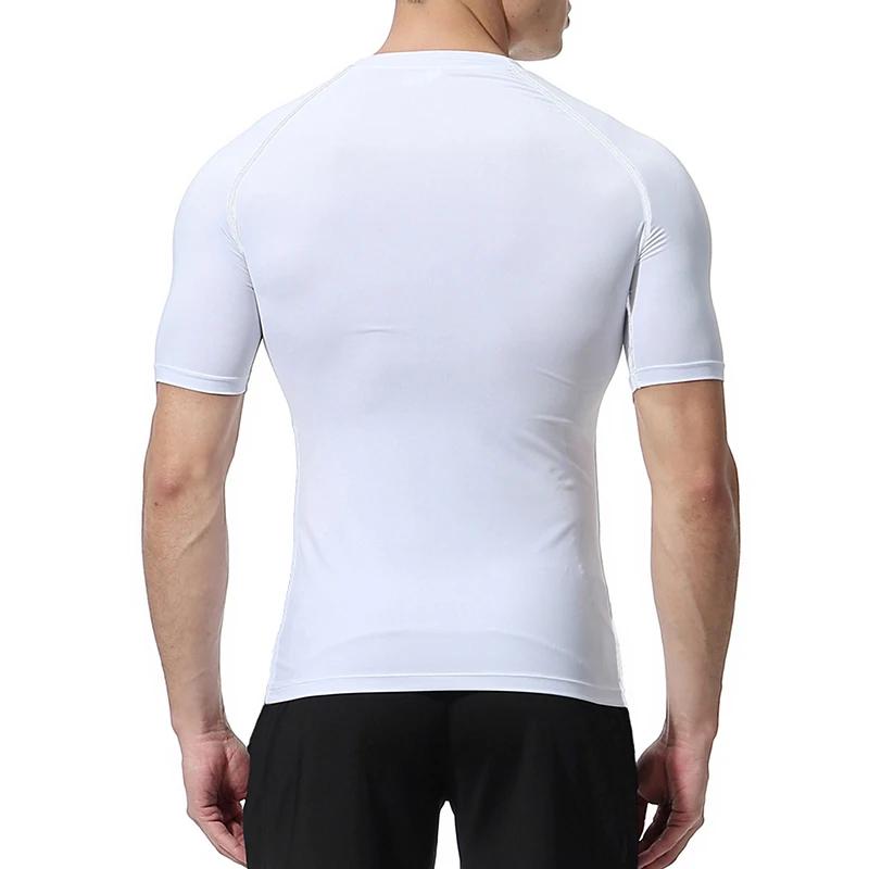 Chemises de Compression graphiques à manches courtes pour hommes, t-shirts d'entraînement de gymnast