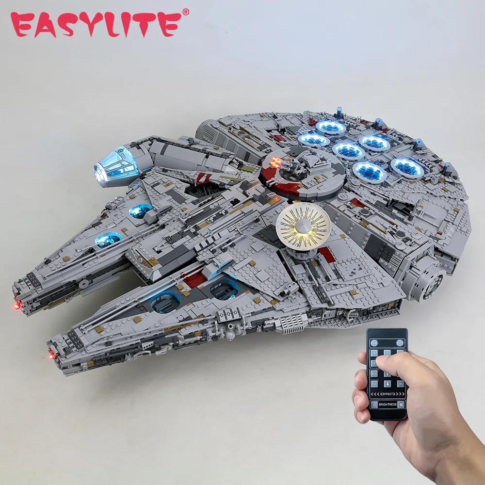 Kit d'éclairage Led pour 75192 Ultimat Falcon Millennium, Compatible avec Falcon 05132 DG005 81085,