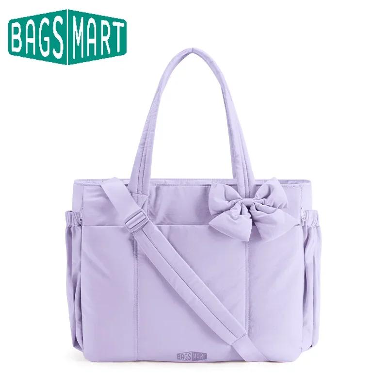 BAGSMART Sac fourre-tout de grande capacité pour femme, sac à main polyvalent pour les déplacements,