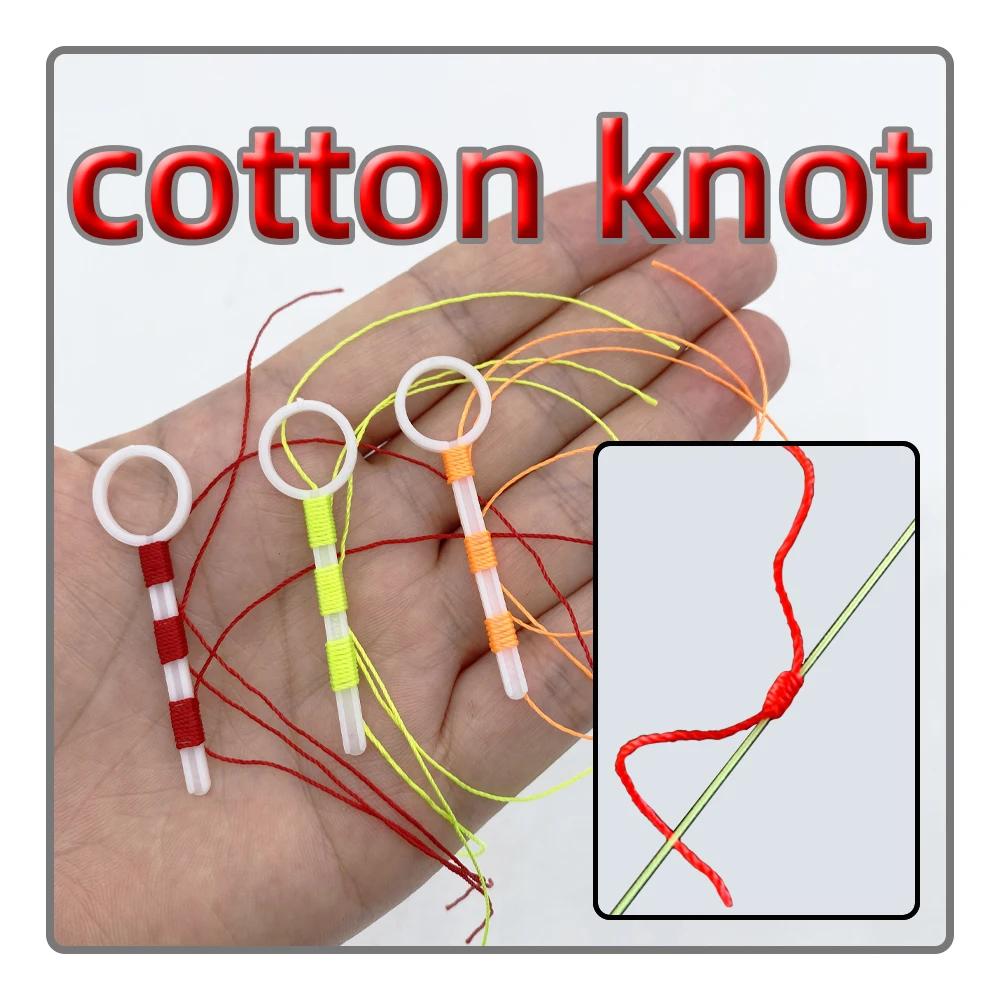 20 pièces fil de coton Bobber Looper noeuds d'arrêt cordon corde corde bouée pêche flotteur accessoi