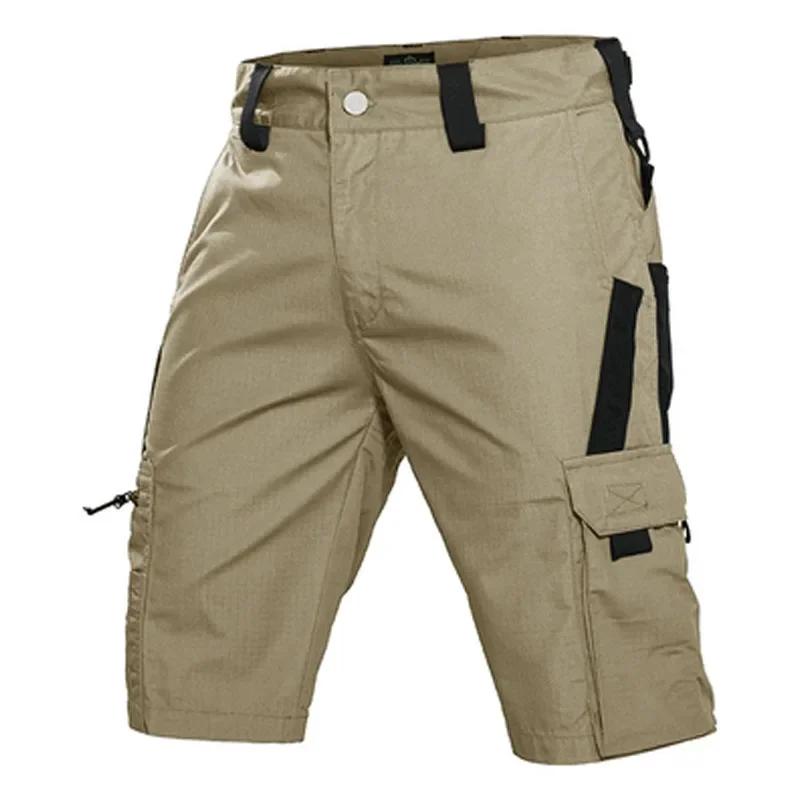 Short Cargo pour hommes, pantalon court tactique d'été, Bermuda multi-poches imperméable pour l'exté