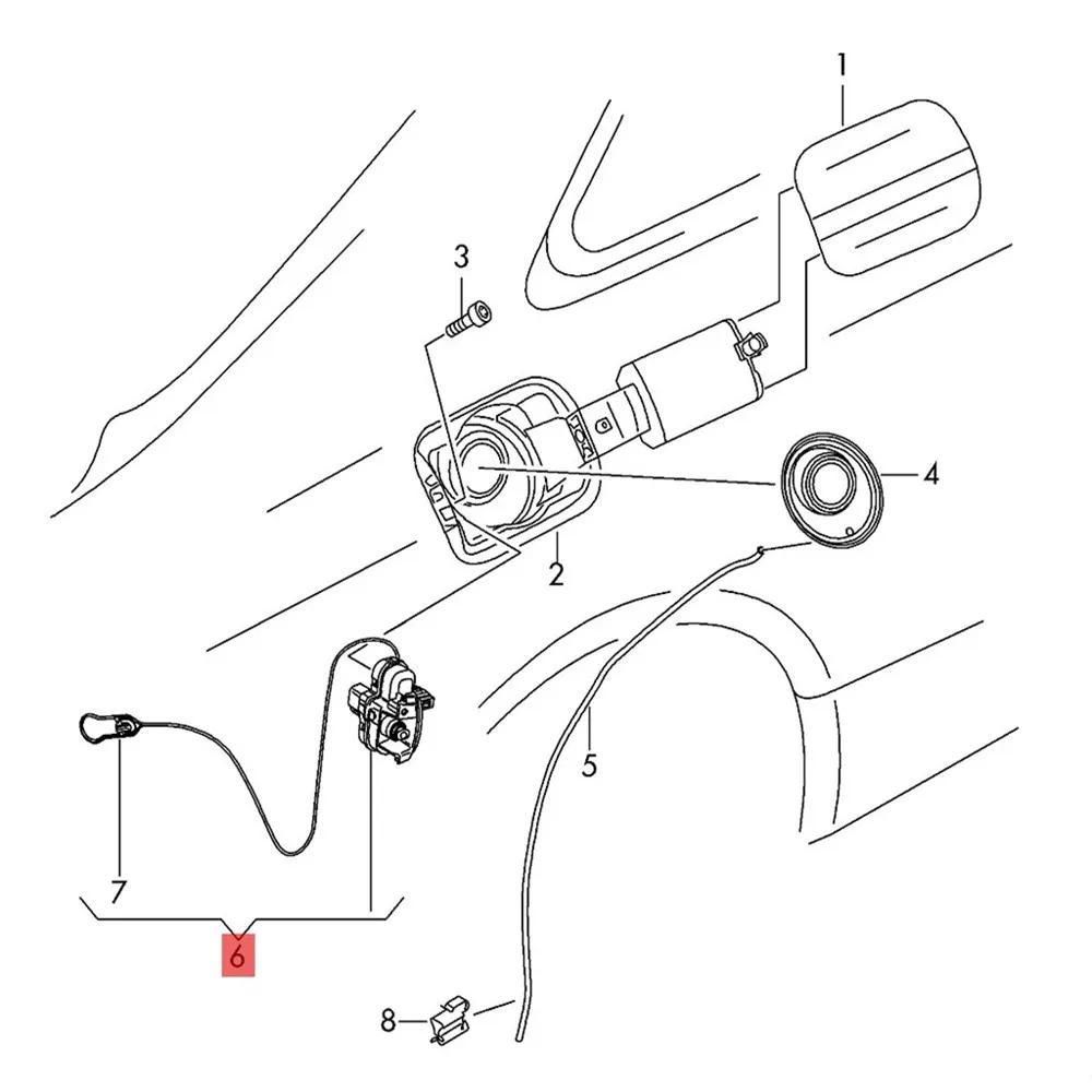 Moteur d'actionnement de serrure de bouchon de réservoir de carburant pour A4 B8 A4 A5 S5 Q5 RS4 RS5