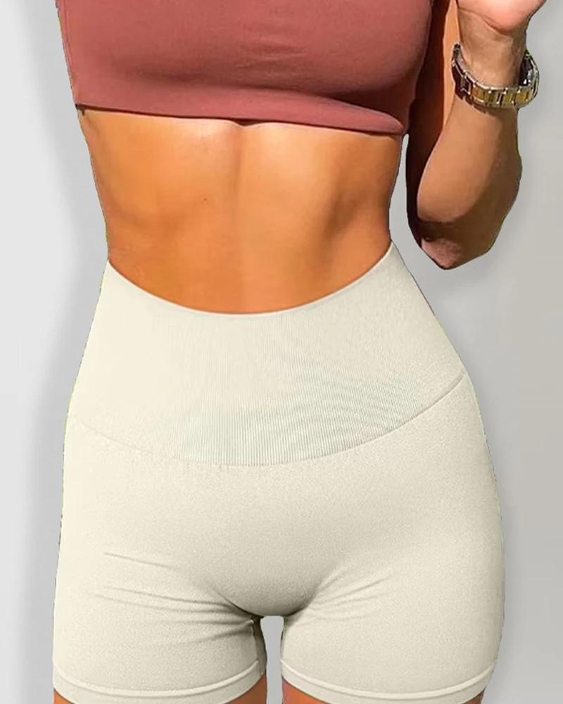 Nouveau Short de sport de Yoga taille haute sans couture pour femmes, nouvelle collection d'été