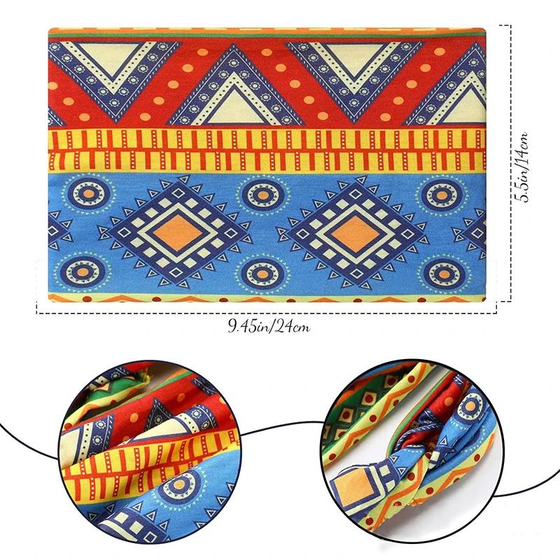 Bandeau yoga sport bohème africain - Accessoire élargissement haute résistance pour exercice et fitness