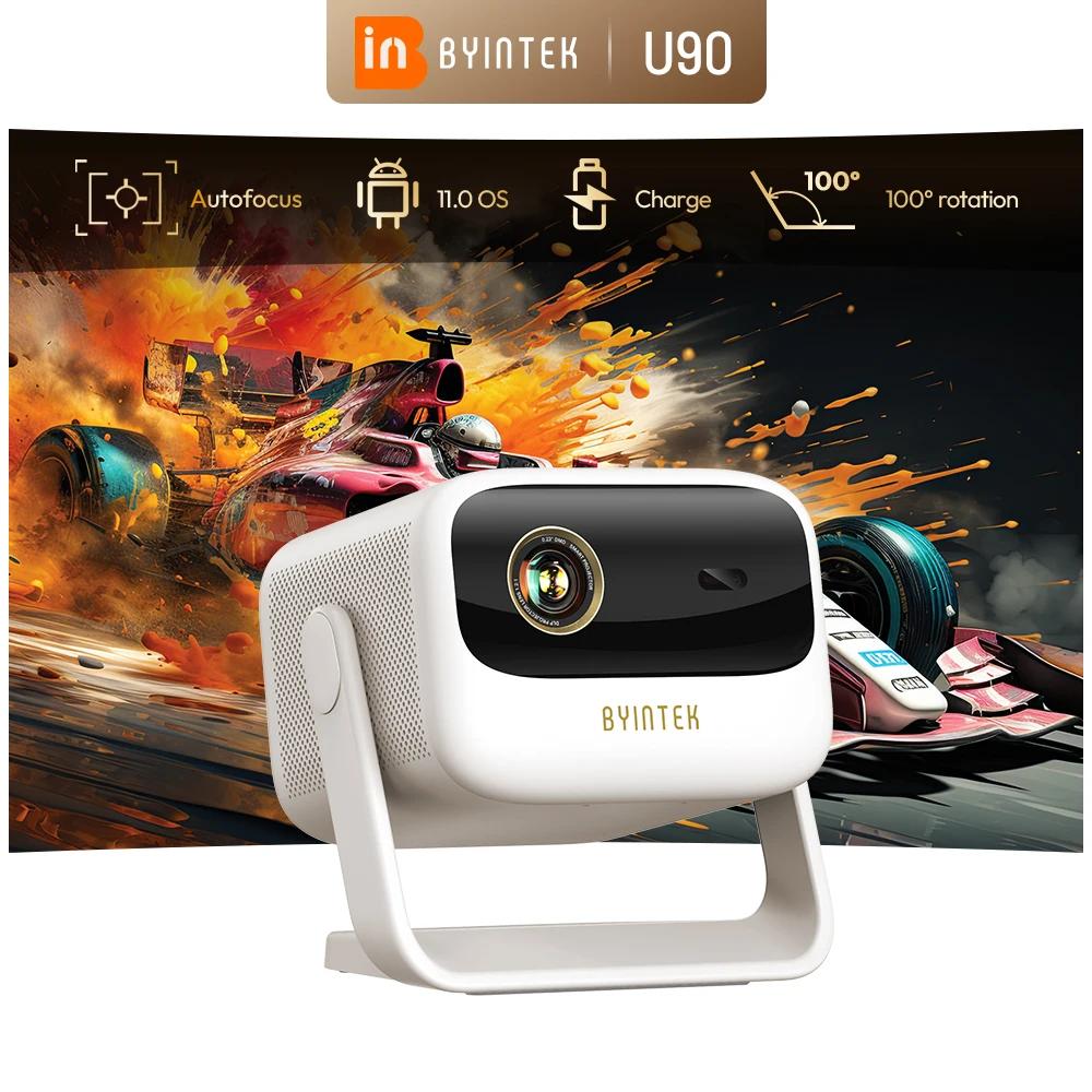 BYINTEK U90 projecteur 4K Full HD1080P cinéma Android 11.0 WiFi Mini Portable 1080P Home cinéma vidé