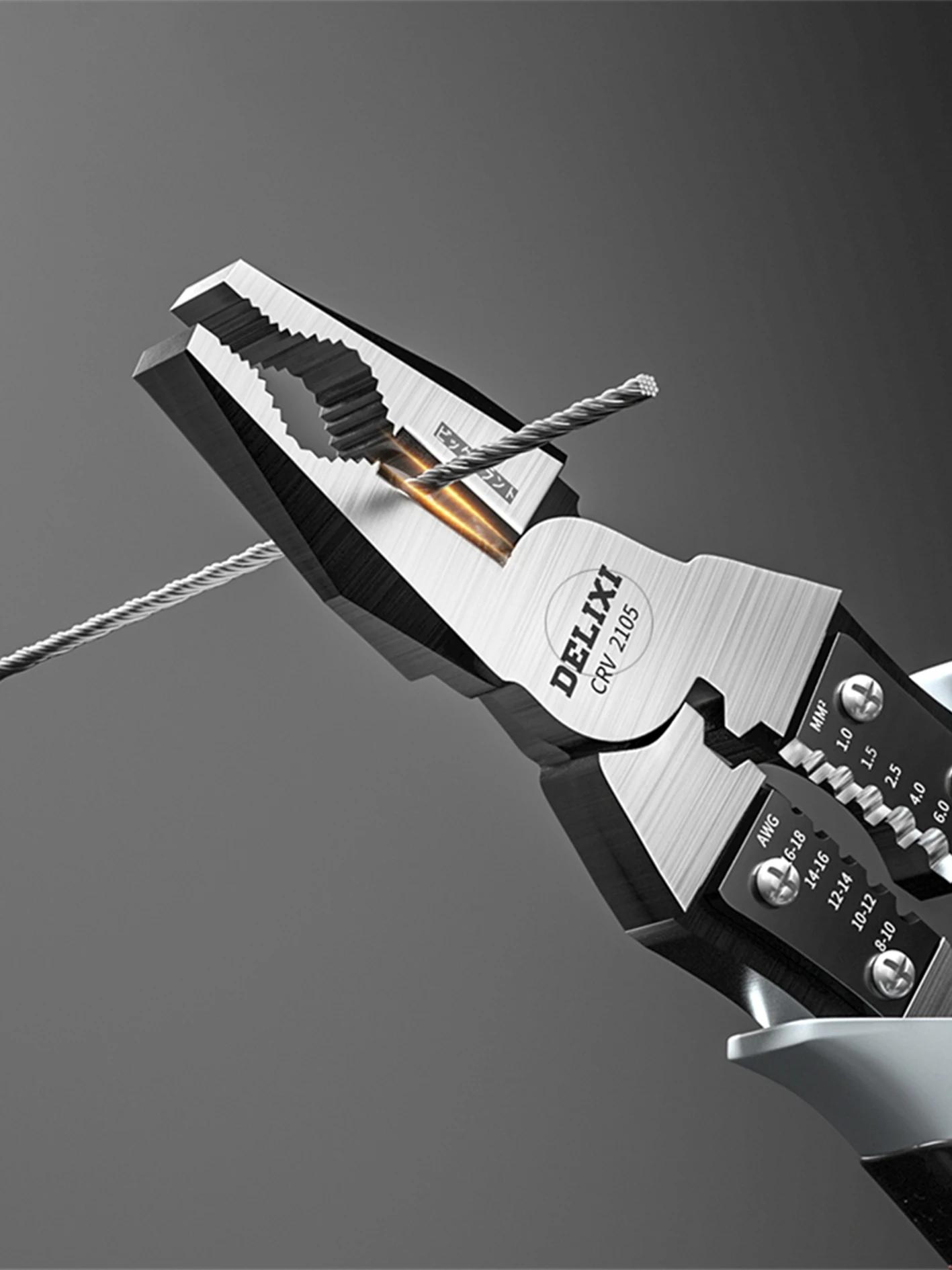 Pince diagonale universelle multifonctionnelle, pince à nez aiguille, outils manuels, outils de quin