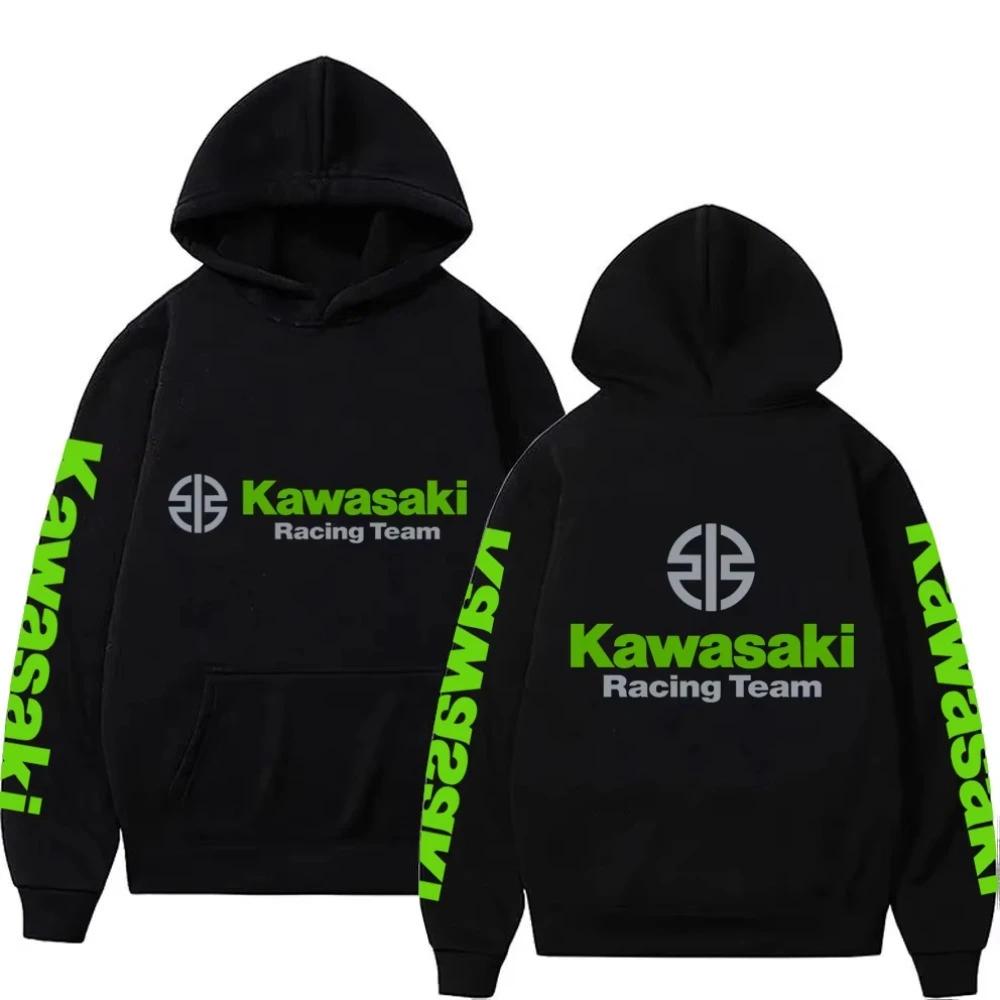 2025 nouveau printemps et automne hommes nouveau logo de moto Kawasaki sweat à capuche pour femme dé