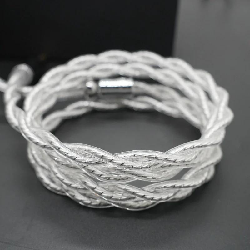 XINHS-Câble de mise à niveau pour casque K12, plaqué argent palladium, haute pureté, 2 brins