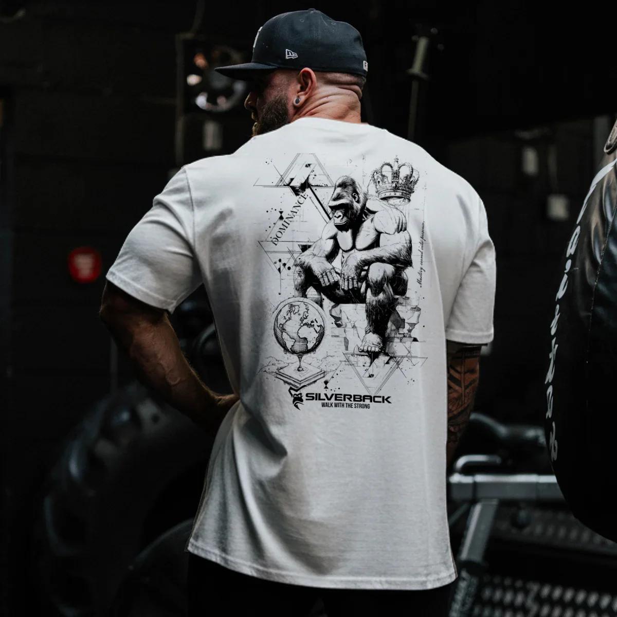 SILVERBACK 2025 T-shirts fitness à manches courtes pour hommes et femmes, T-shirts amples à col rond