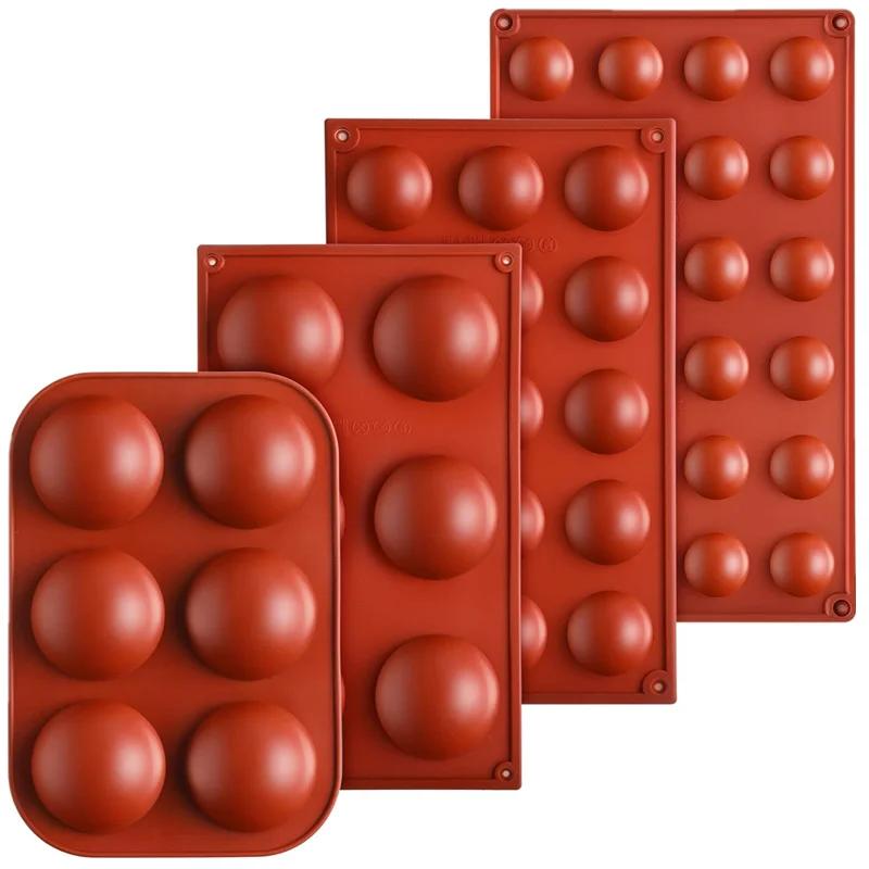 Moule à chocolat en Silicone Semi-sphère, demi-boule, plateau à gâteaux, dôme en Silicone, moules de