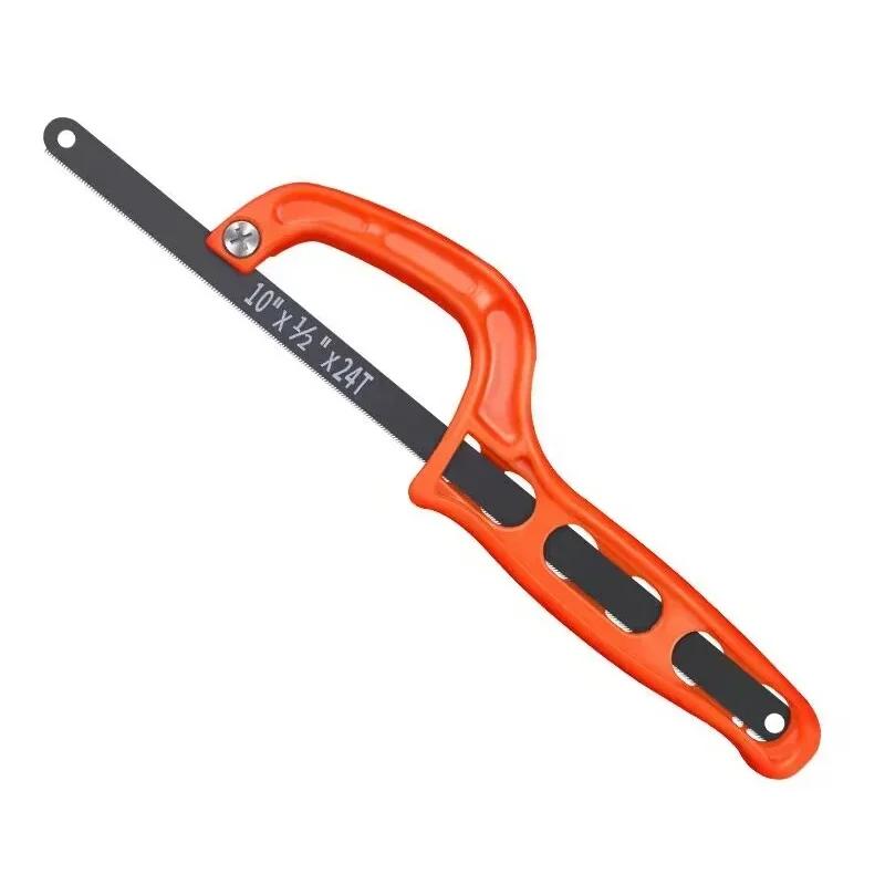 1PC Mini scie rouge réglable scie à métaux scie à bois Portable scie à main poignée en plastique out