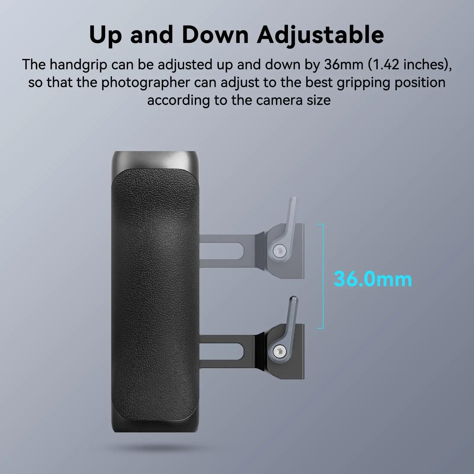 SmallRig-Poignée latérale de type Arca, 36mm, haut et bas, réglable pour cages de caméra avec plaque