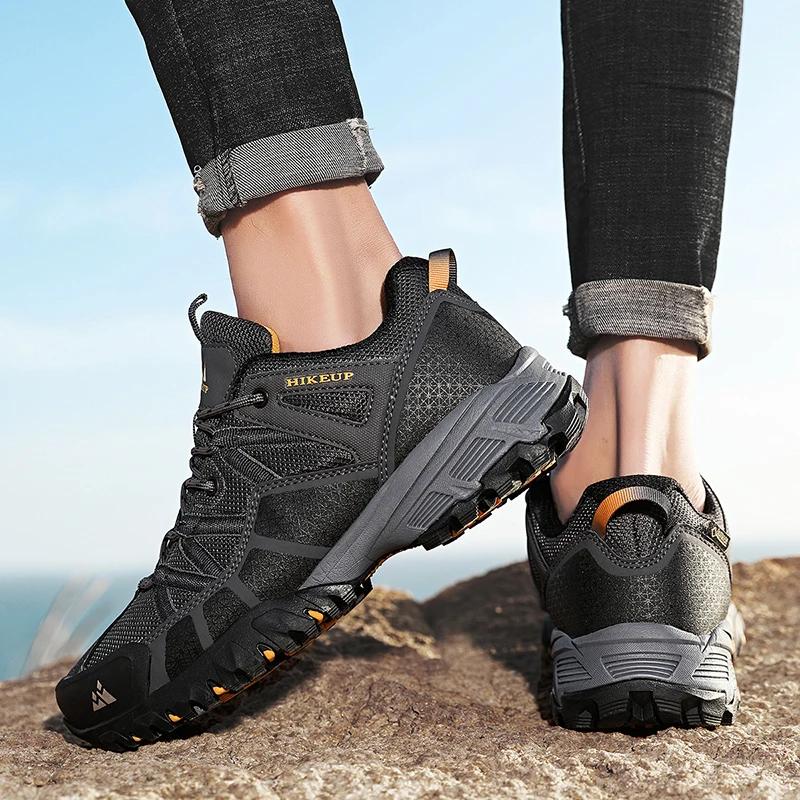 HIKEUP chaussures de randonnée pour hommes baskets de Trekking pour hommes chaussures d'escalade sem