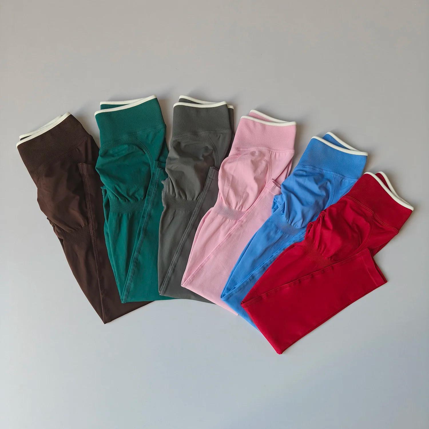 Leggings de Yoga sans couture pour femmes, taille moyenne, Push-Up, pantalon de Sport, Fitness, cour