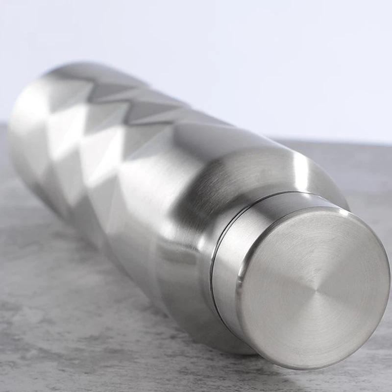 Bouteille d'eau en acier inoxydable à paroi unique, bouteille de bière portable, clic de cola HI, sa