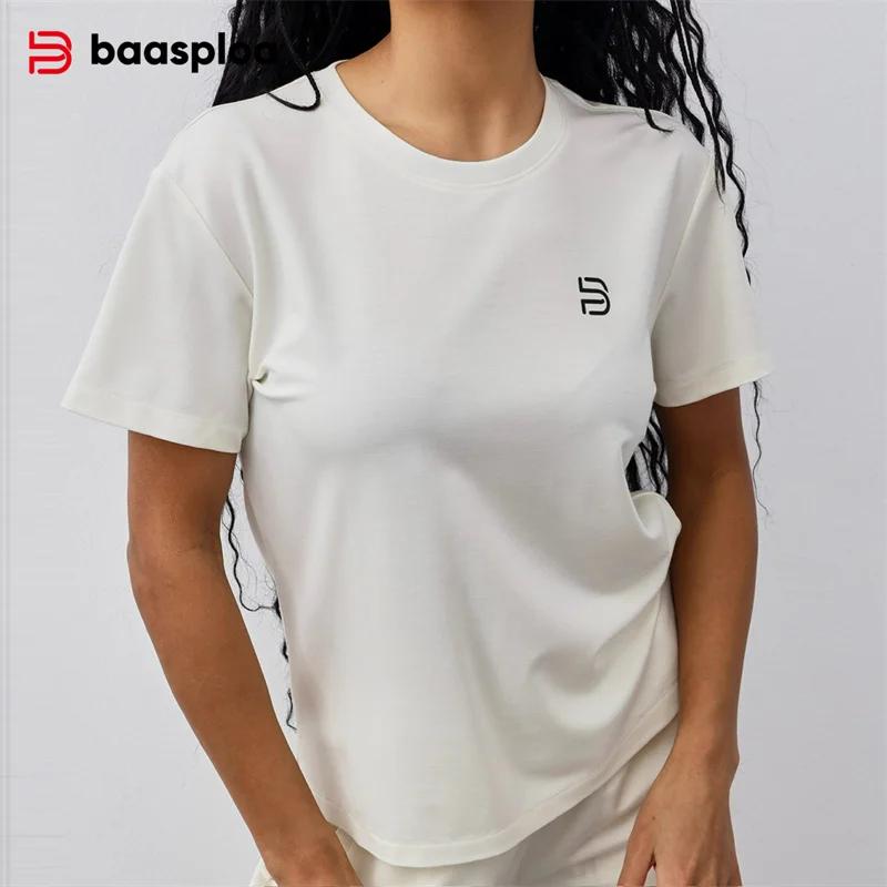 Baasploa-T-Shirt de dehors Respirant pour Femme et Homme, Vêtement de Haute Qualité, à vaccage Rapid
