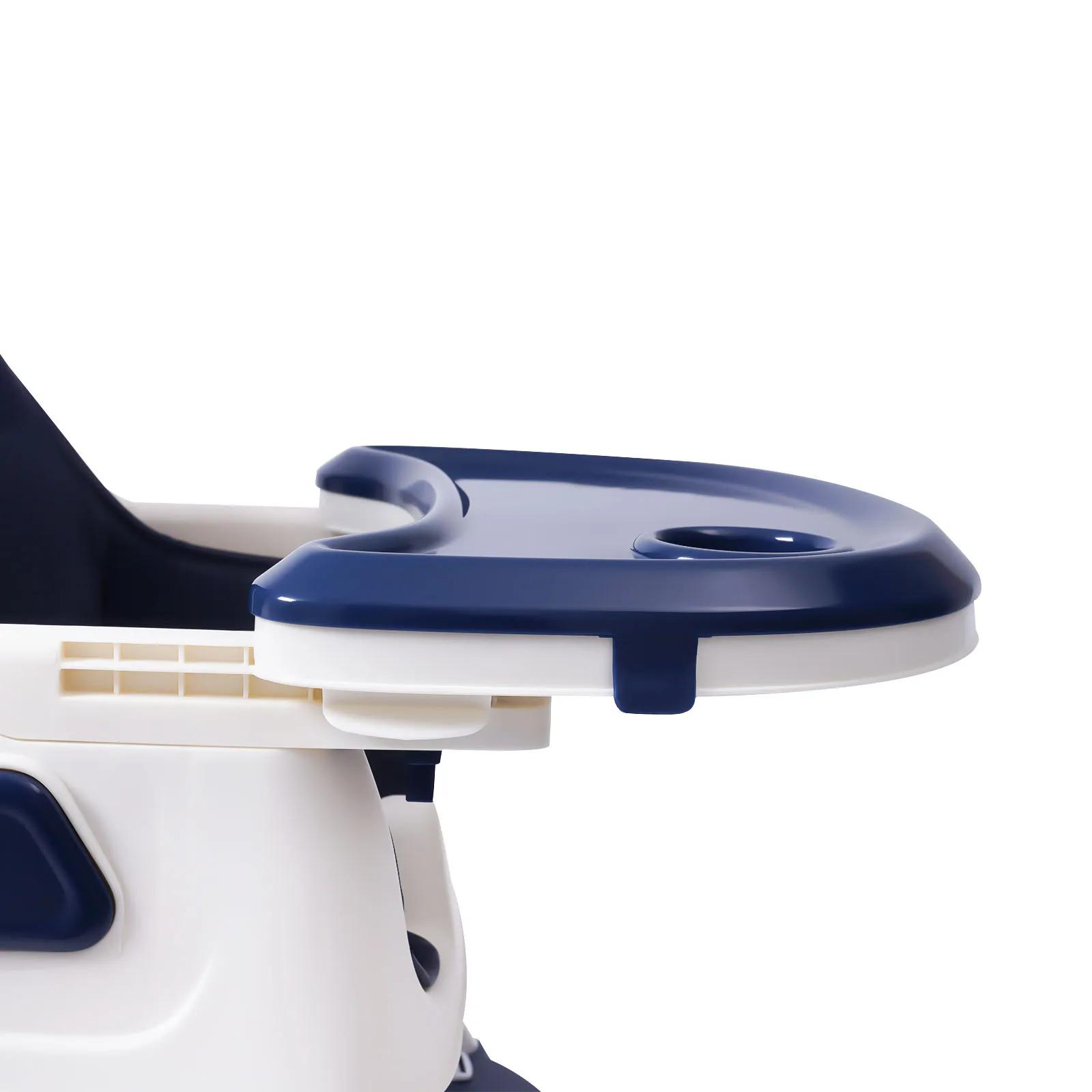 Chaise haute pliable 2 en 1 pour bébé, hauteur réglable, avec repose-pieds, sangles de sécurité, Dou