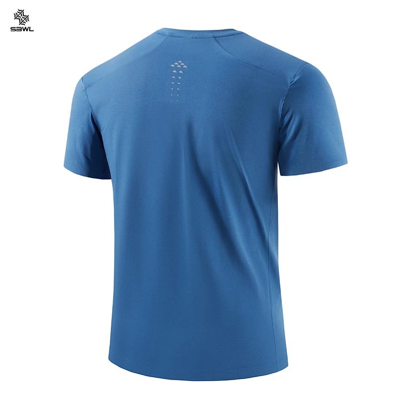SBWL-T-shirt de randonnée en plein air pour homme, t-shirts de course à pied, perte de poids, fitnes