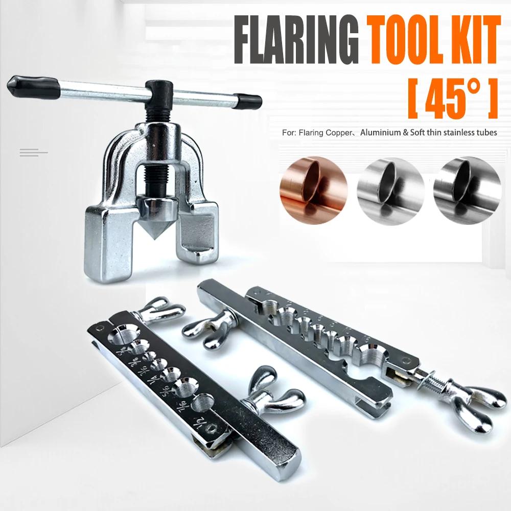 Extenseur de tubes en cuivre, Kit d'outils d'évasement à 45 degrés d'expansion de tubes en cuivre ut