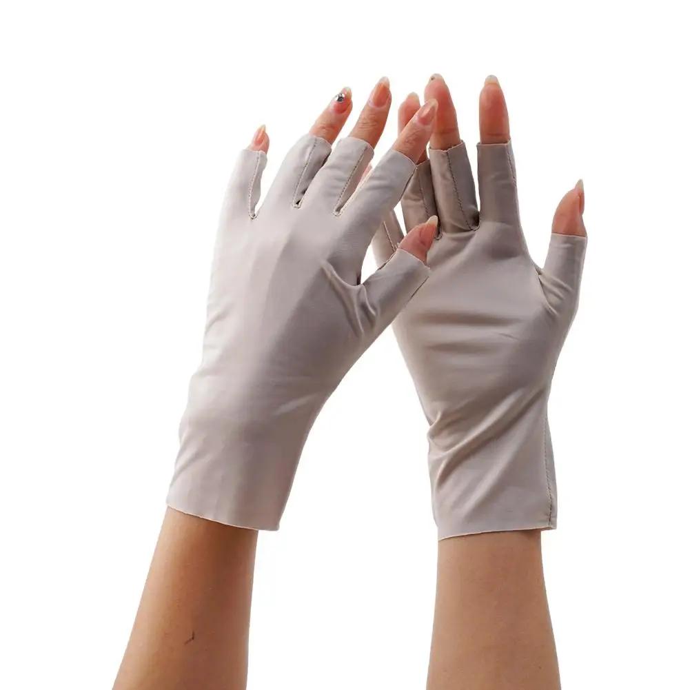 Gants de Protection solaire pour femmes, sans doigts, Protection solaire d'été, Protection UV, multi