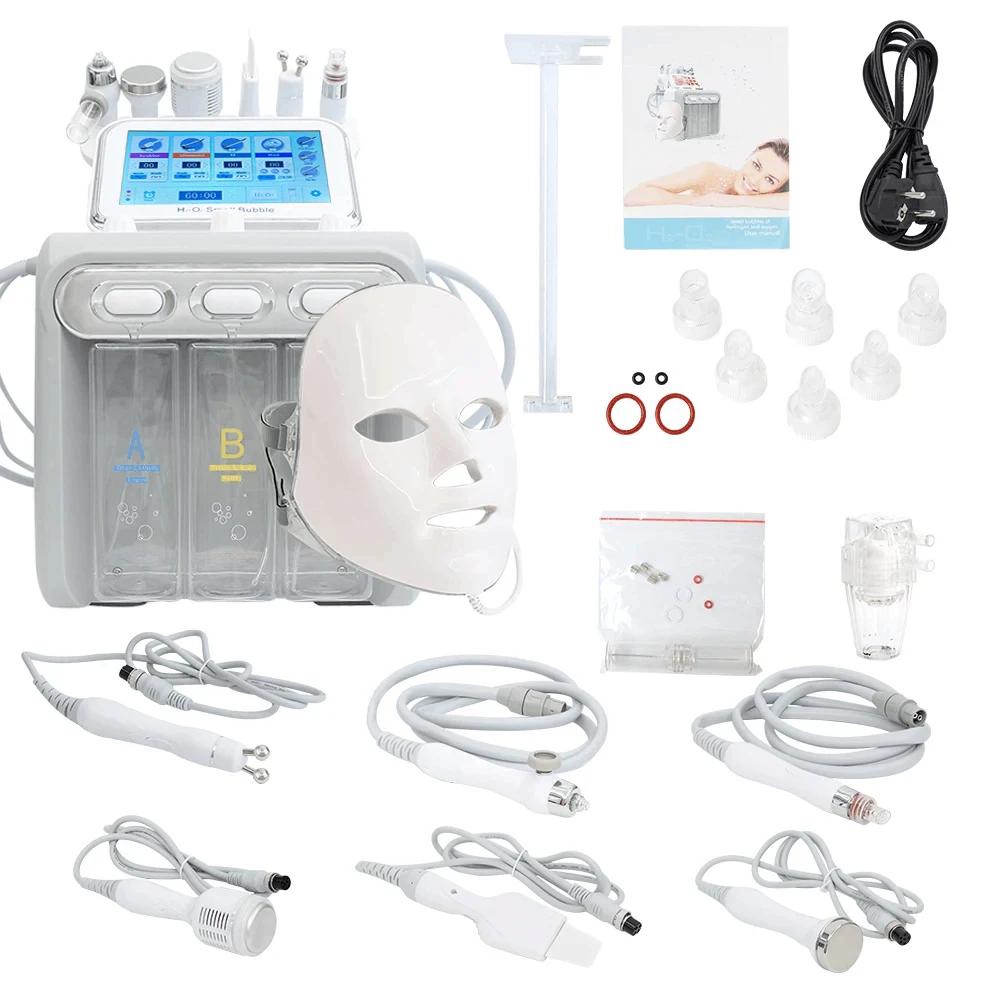 Nouveau 7 en 1 H2O2 Hydrogen Dermabrasion Machine petite bulle Aqua Peel nettoyage en profondeur poi
