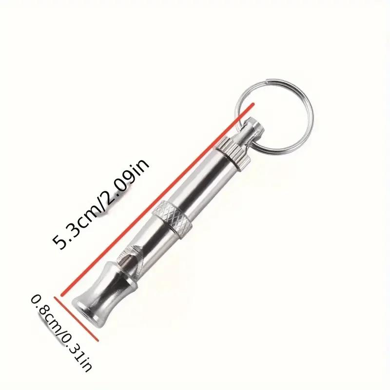 Sifflet pour arrêter d'aboyer pour chien, son réglable, porte-clés, rappel professionnel, animal de