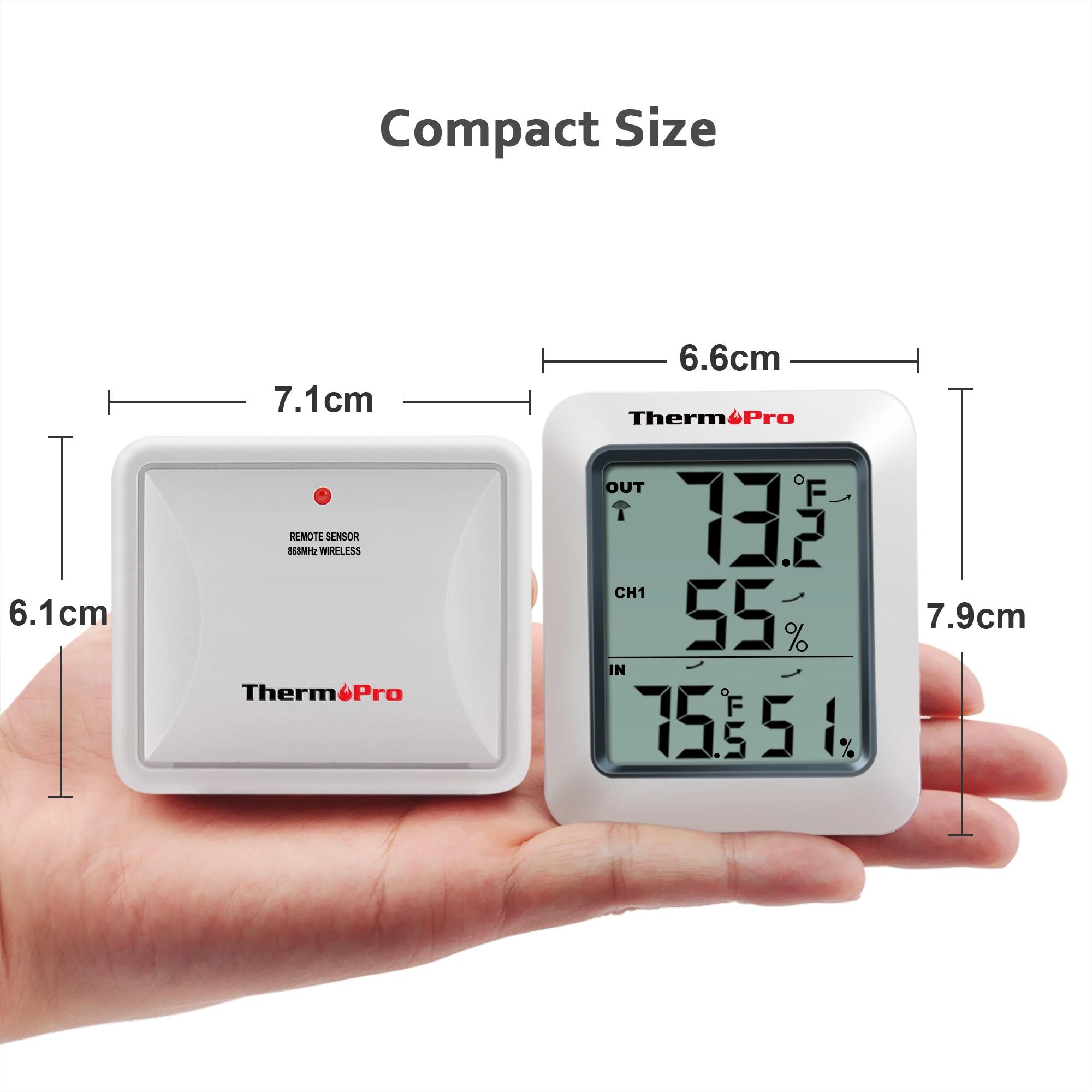 ThermoPro TP60C 60M sans fil numérique intérieur extérieur thermomètre hygromètre Station météo pour
