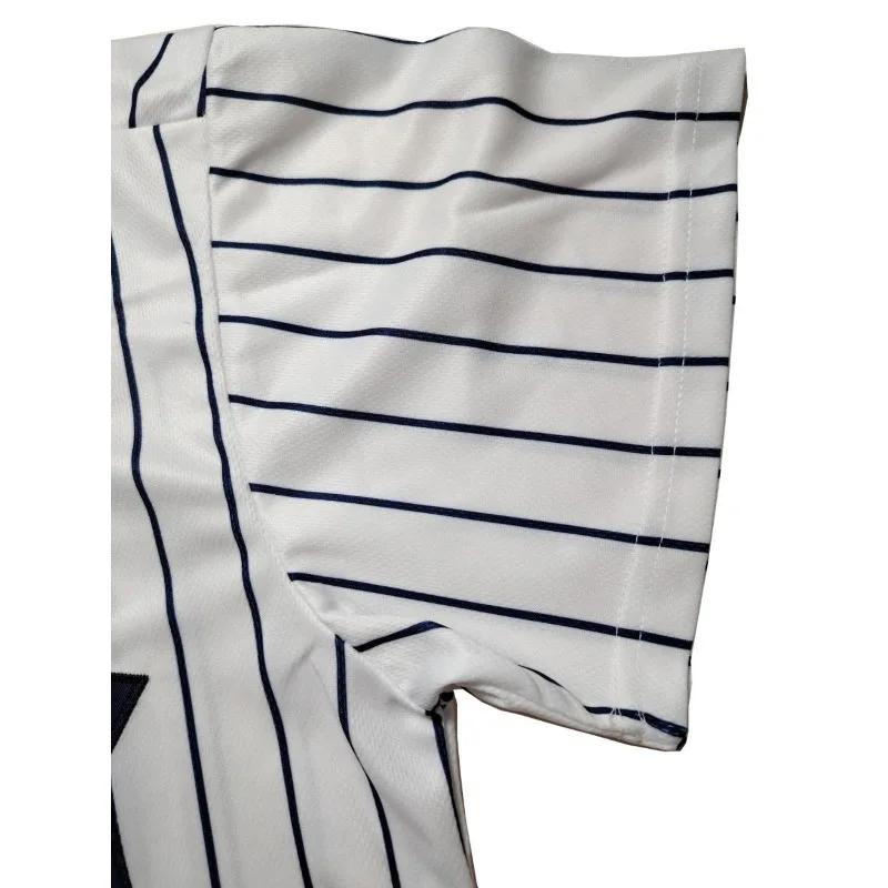 Nouvelle York pour hommes # 2 maillots de Baseball brodés, uniforme de sport respirant rétro pour l'