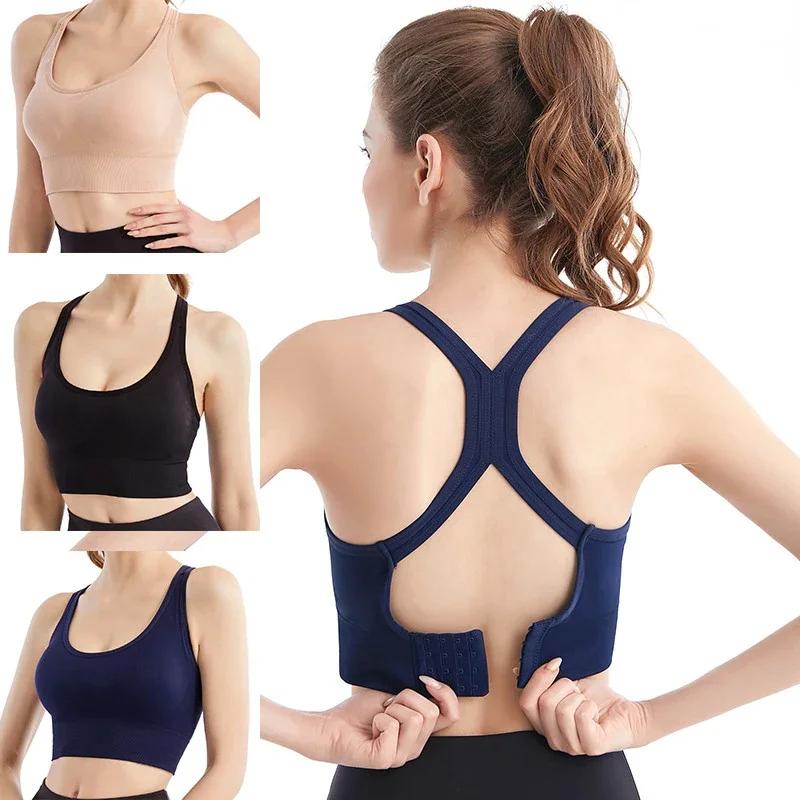 Soutien-gorge sport sexy dos nageur sans couture antichoc - Débardeur fitness yoga gym séchage rapide
