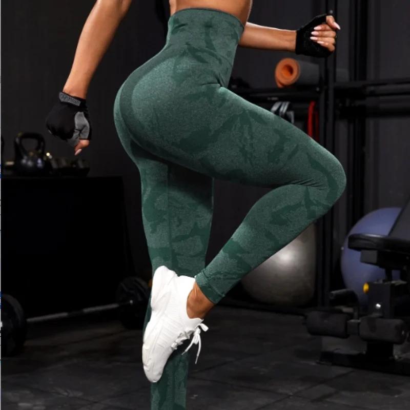 Femmes Yoga Fitness Sport taille haute bout à bout courbes collants d'entraînement élastique pantalo